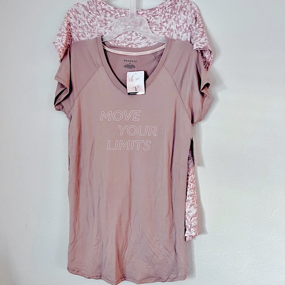 NWT Danskin “Oh So Soft” 2 Pack Sleepshirts